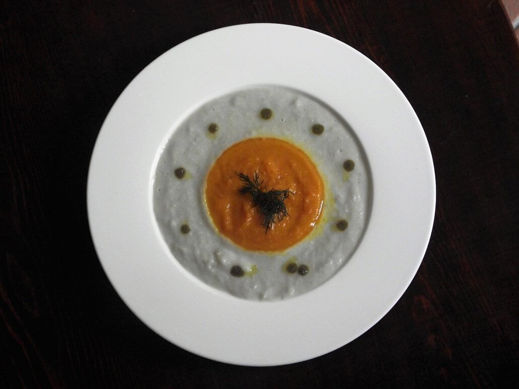 Pumpkin and Jerusalem artichoke soup