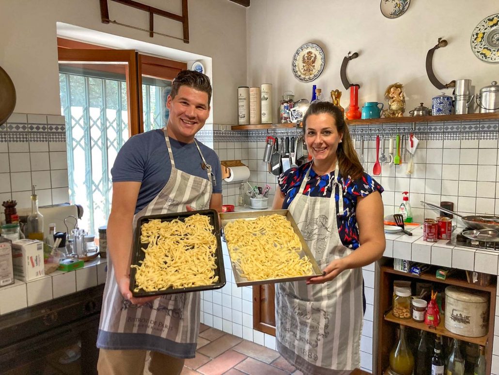 tagliatelle pasta cooking class