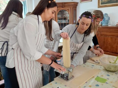 bachelorette making pasta